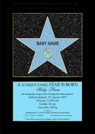 A STAR IS BORN (Junge) - Unique Fame Star