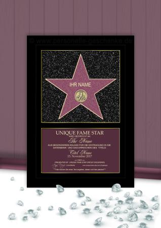 Unique Fame Star Original - Stern in Original-Farbe