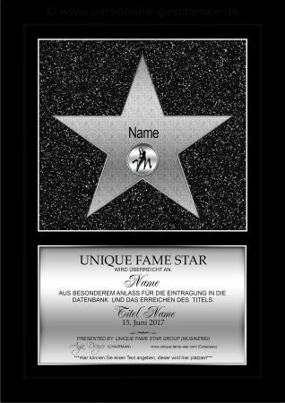 Star Silver (Stern Silber) - Unique Fame Star