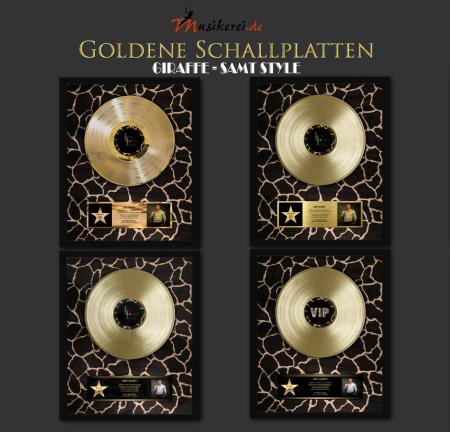 Goldene Schallplatte - Giraffe-Samt Style