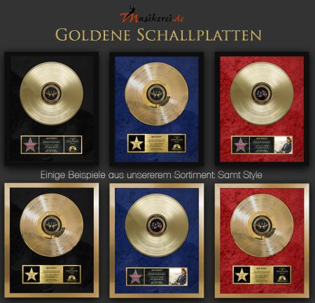 Goldene Schallplatte - Samt Style