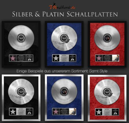 Silber-Platin Schallplatte - Samt Style