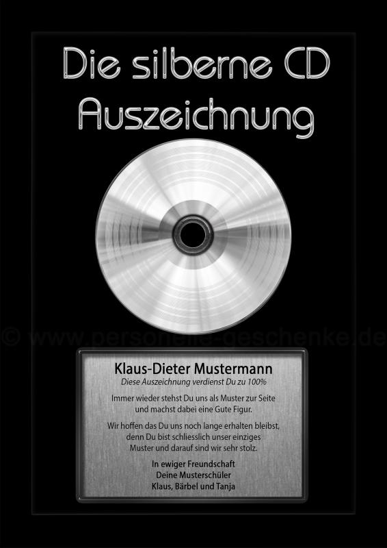 CD Auszeichnung (Siber)