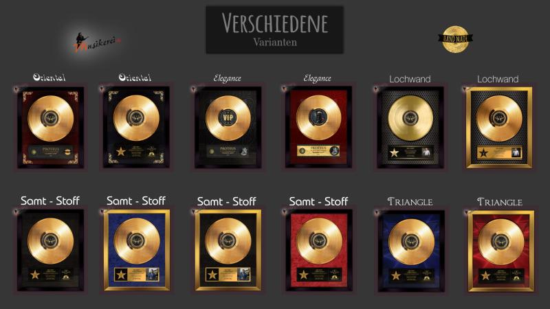 Goldene Schallplatte - Konfigurator