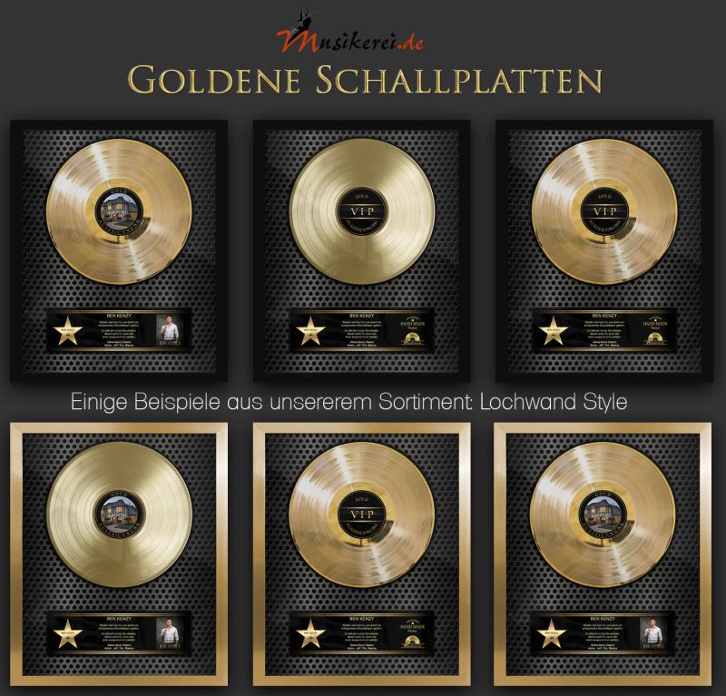 Goldene Schallplatte - Lochwand Style