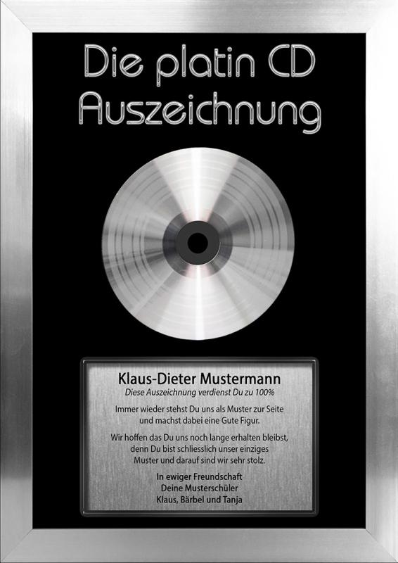 CD Auszeichnung (Platin)