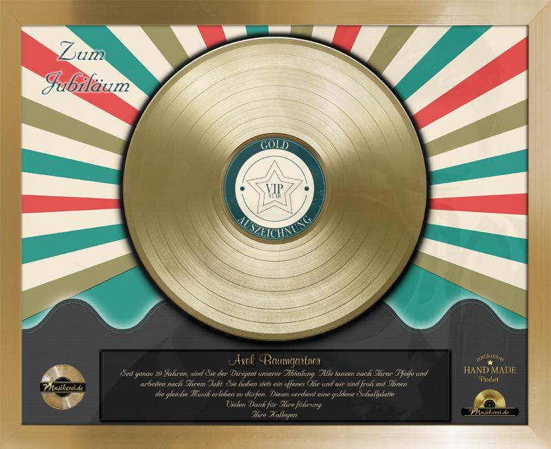 Goldene Schallplatte ♫ Retro Style